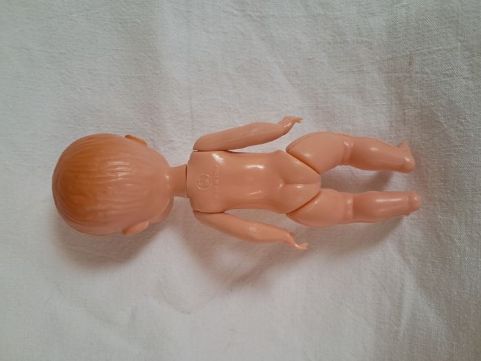 Poupée garçon cs Italie blond yeux bleus dormants Hauteur 14 cm ancien - photo numéro 2