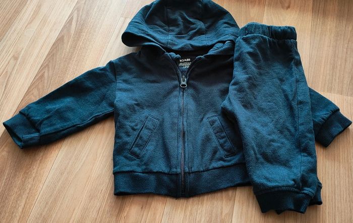 Ensemble jogging bleu marine Kiabi 12 mois 100% coton bio
