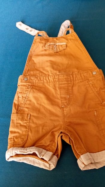 Salopette courte obaibi 12 mois garçon