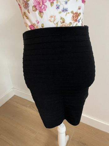 Jupe Promod noir texturé