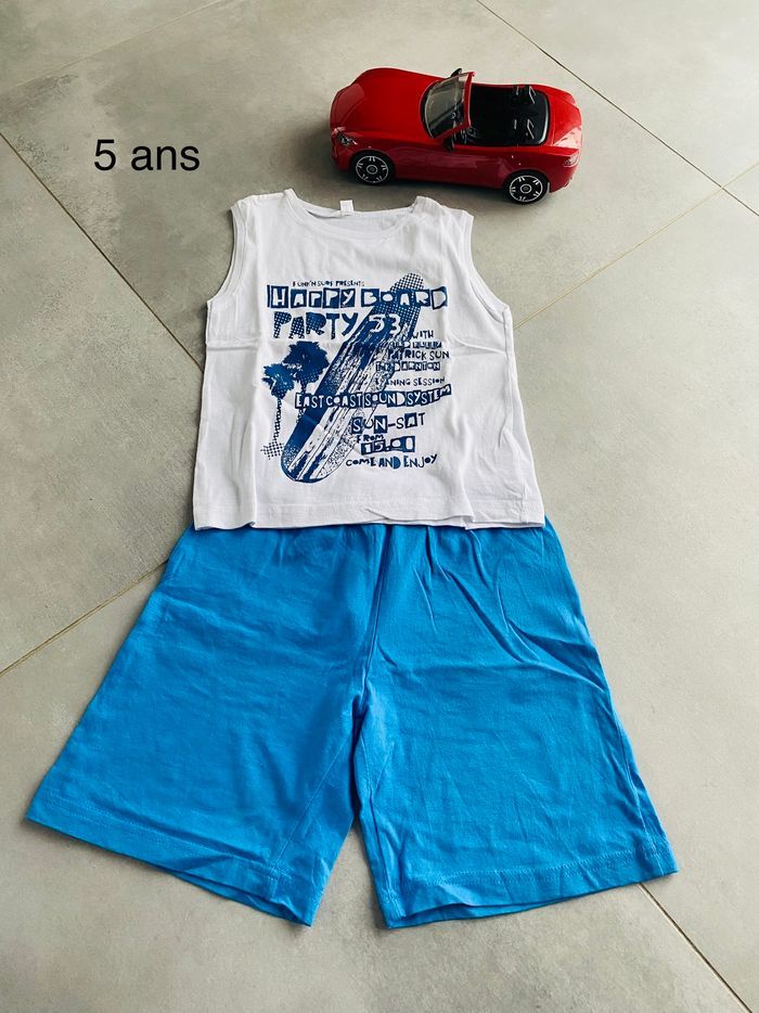 Pyjama short et débardeur 5 ans