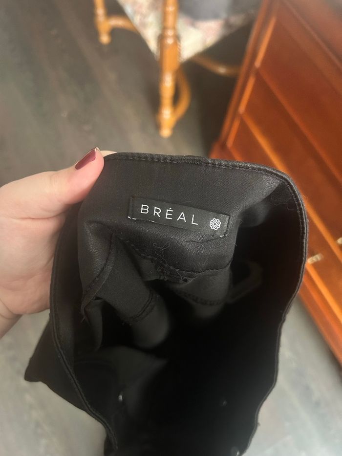 Jupe Bréal faux cuir taille 40 noire - photo numéro 2