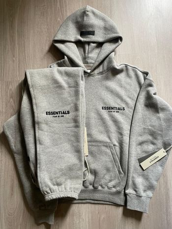 Hoodie Essentials Dark oatmeal 