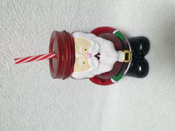 Verre Paille Père Noel