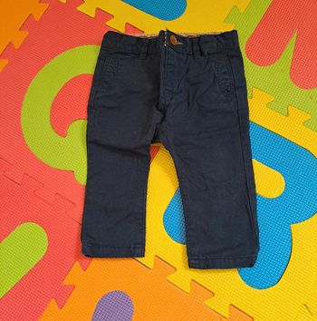 Pantalon bleu marine, zara baby, taille 3/6 mois (68 cm)
