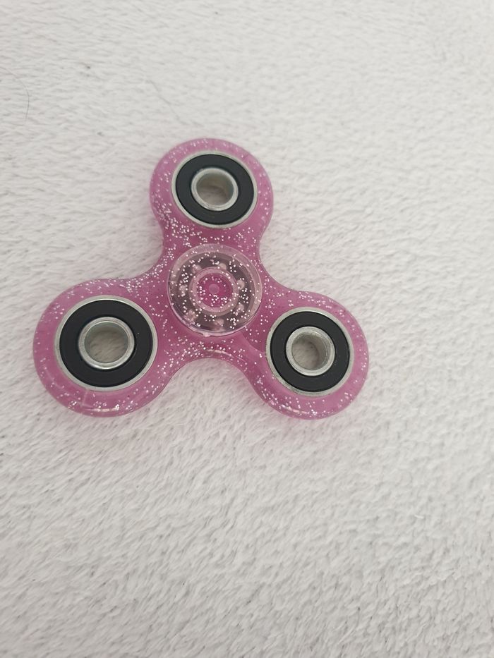 Fidget toys violet à paillettes