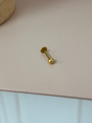 Piercing oreille acier inoxydable boule  nébuleuse 