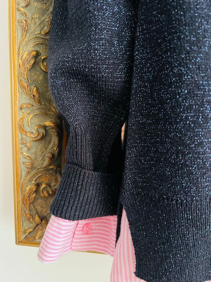 Pull marine pailleté - photo numéro 2