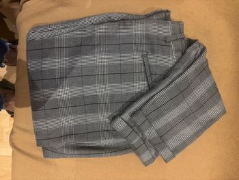 Pantalon Zara blanc/noir 46