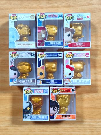 Lot de 8 Funko Bitty Pop! - Édition Spéciale Gold