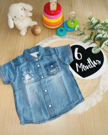 Chemise manches courtes été 6 mois garçon
