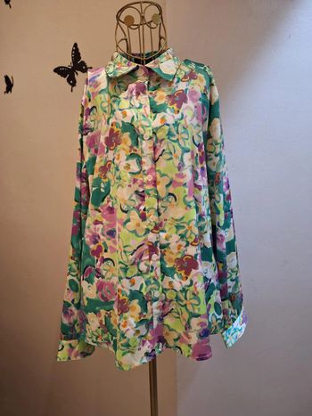 Chemise imprimée multicolore