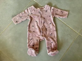 Pyjama velours Hema naissance 50 cm