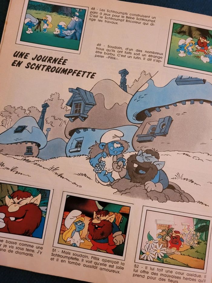 1985 Album Panini ancien livre La Parade des Schtroumpfs complet stickers autocollants collection - photo numéro 6