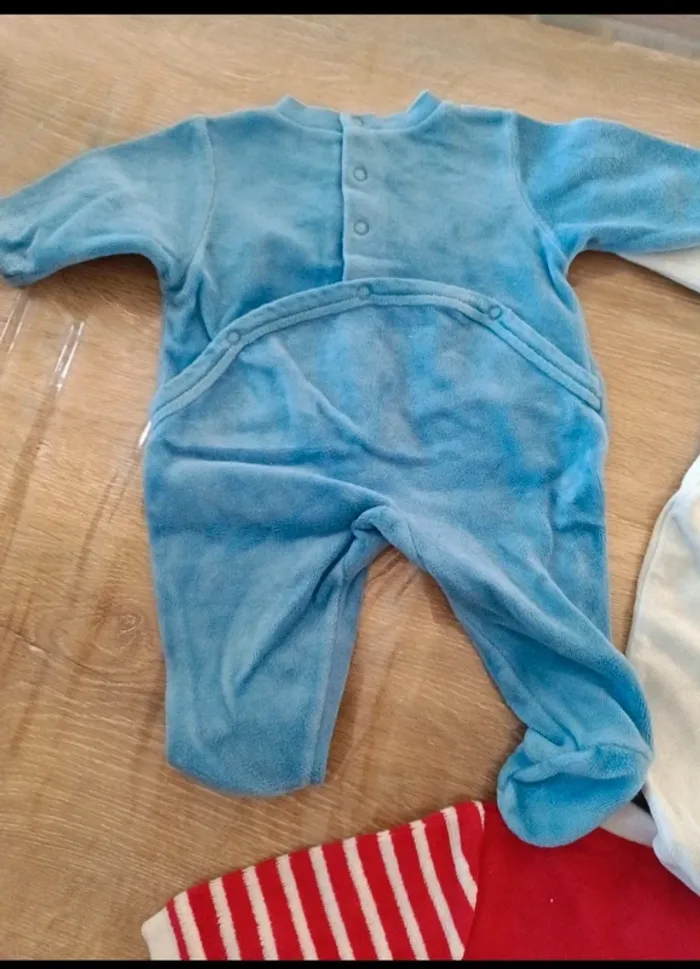 Lot 3 pyjamas hivers garçon 1 mois - photo numéro 8
