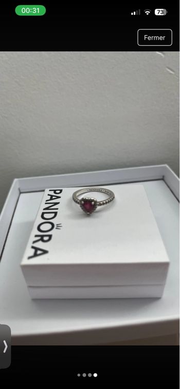 Bague pandora taille 50 