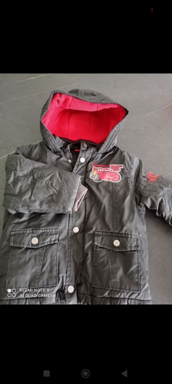 Manteau cars 24 mois