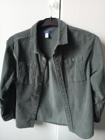 Chemise velour côtelé