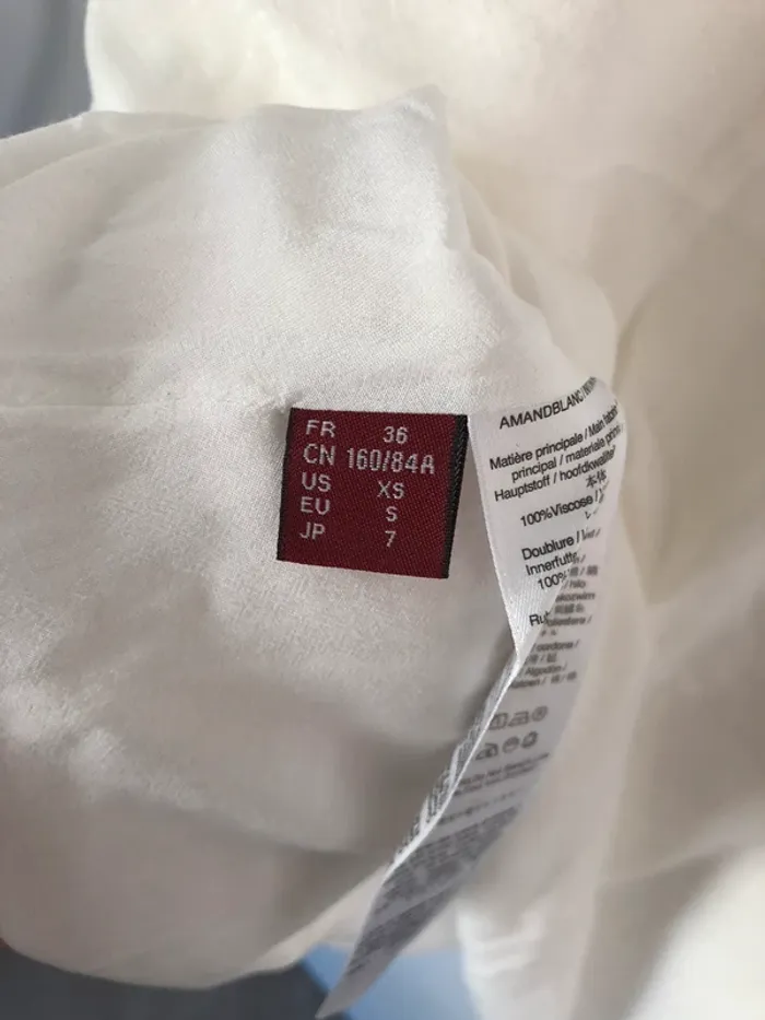 Robe à bretelles blanche Comptoirs des Cotonniers taille S 36 - photo numéro 8