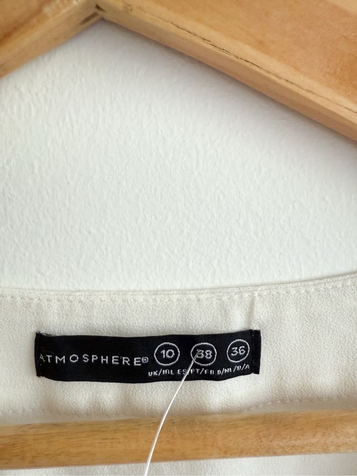 Blouse manches 3/4 crème atmosphère taille 38 M - photo numéro 4