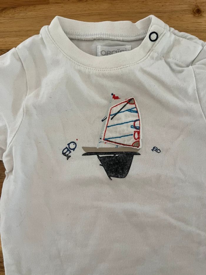 T shirt manches longues - obaibi - 3 mois - photo numéro 2