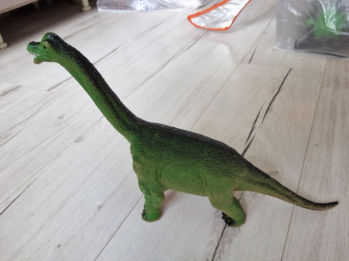 Jouet figurine dinosaure Diplodocus vert 25 cm hauteur - photo numéro 3