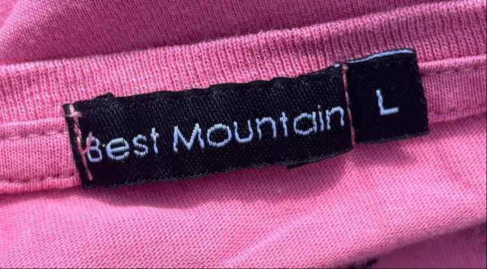 💗 T-shirt rose à imprimé – Best Mountain – Taille 40 - photo numéro 4