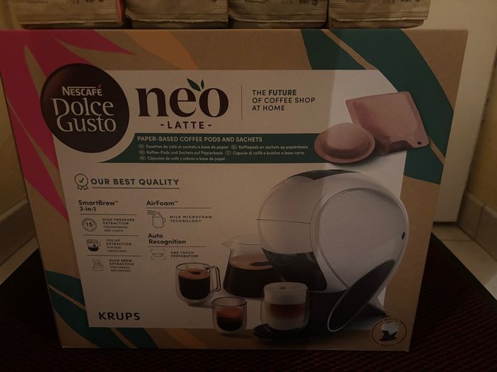 Machine à café Neo NEUVE + 4 Paquets de café