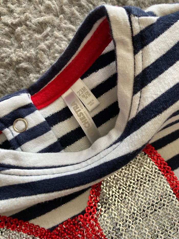 Robe ML marine et blanche 23 mois - photo numéro 5