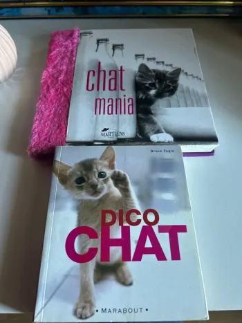 Lot de livres chat