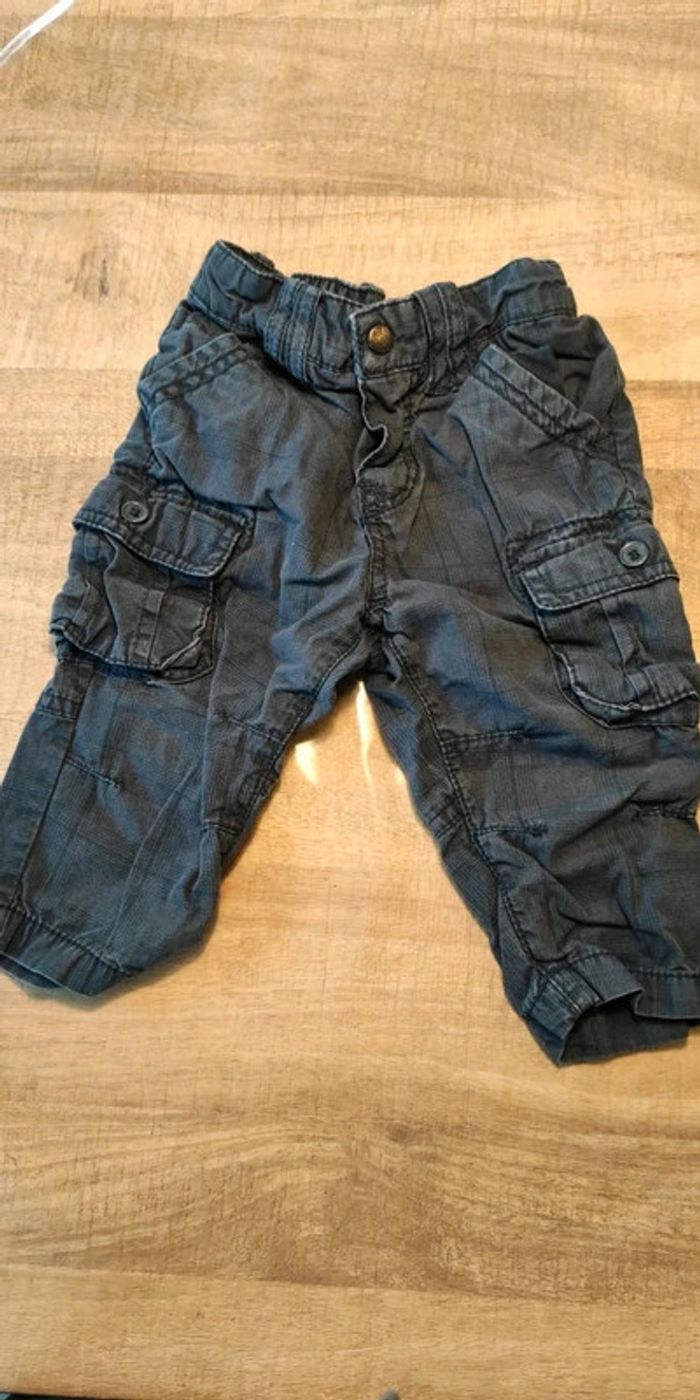 Lot de 2 pantalons + 2 hauts manches longues rayés bleus - photo numéro 8