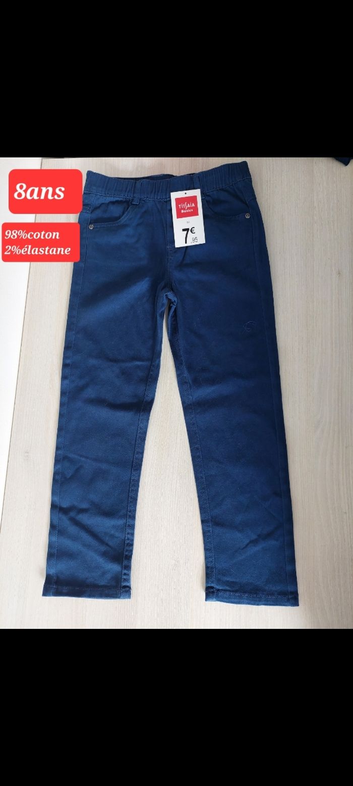 Pantalon bleu marine garçon 8ans