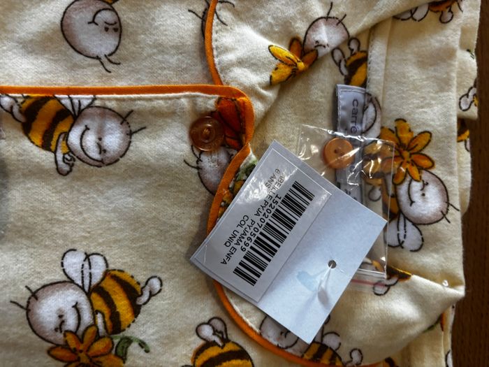 Pyjamas hiver carré blanc 6A - photo numéro 2