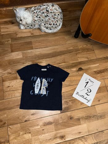 T-shirt marine ikks tres Bon etat 6 mois/68cm