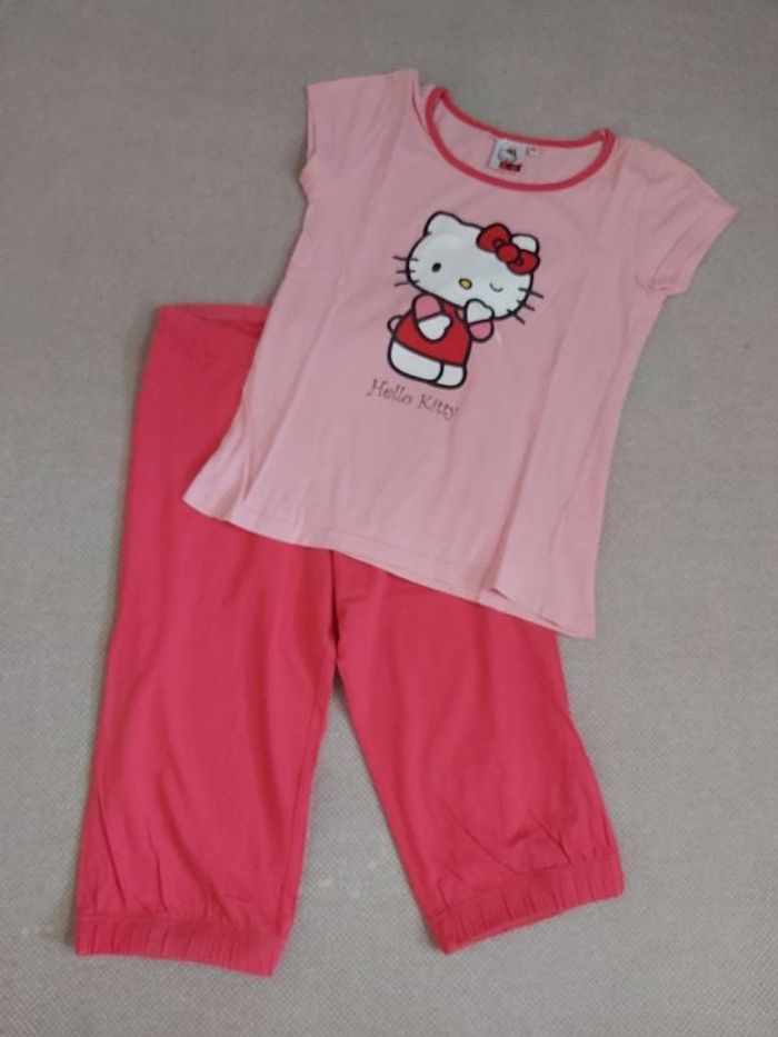 Pyjama pantacourt 2 pièces rose/fuschia 10 ans - Hello Kitty