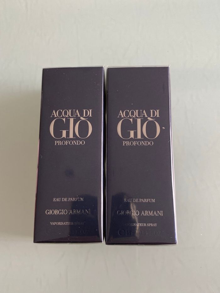 2 x 15 ml eau de parfum acqua di gio profondo
