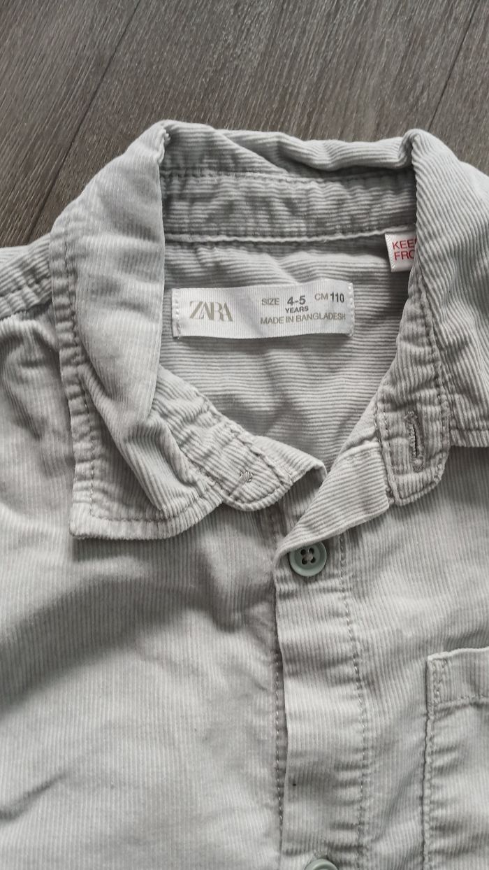 Lot de 2 chemises zara 4/5ans - photo numéro 4