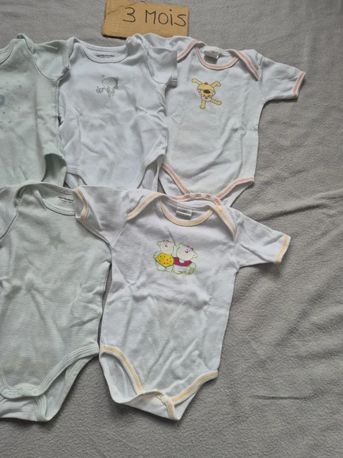 Lot 5 bodies 3 mois - photo numéro 3
