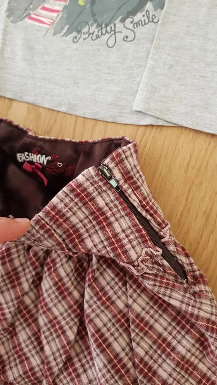 Ensemble fille 5 ans jupe sergent major et tee-shirt manches longues - photo numéro 4