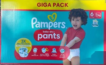 Giga pack Pampers Baby Dry Pants taille 6 96 couches