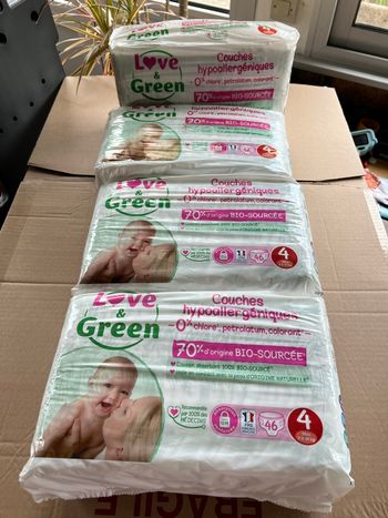 Couche taille 4 Love and Green : 184 couches