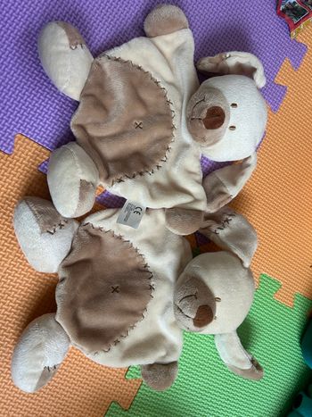 Lot de 2 doudous chien Nicotoy