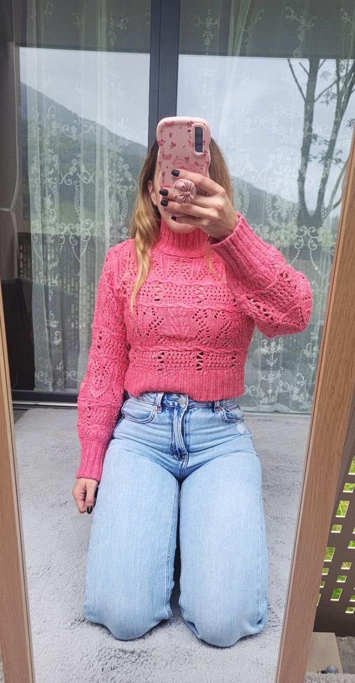 Pull Court Rose - photo numéro 2