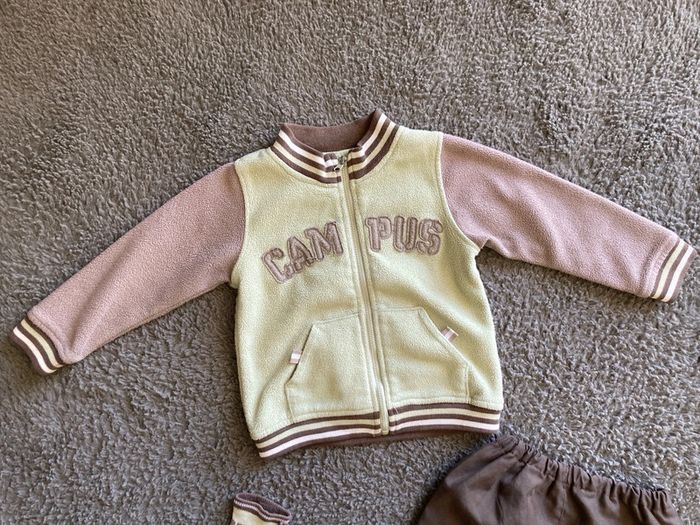 Ensemble gilet zippé polaire et pantalon 23 mois - photo numéro 5