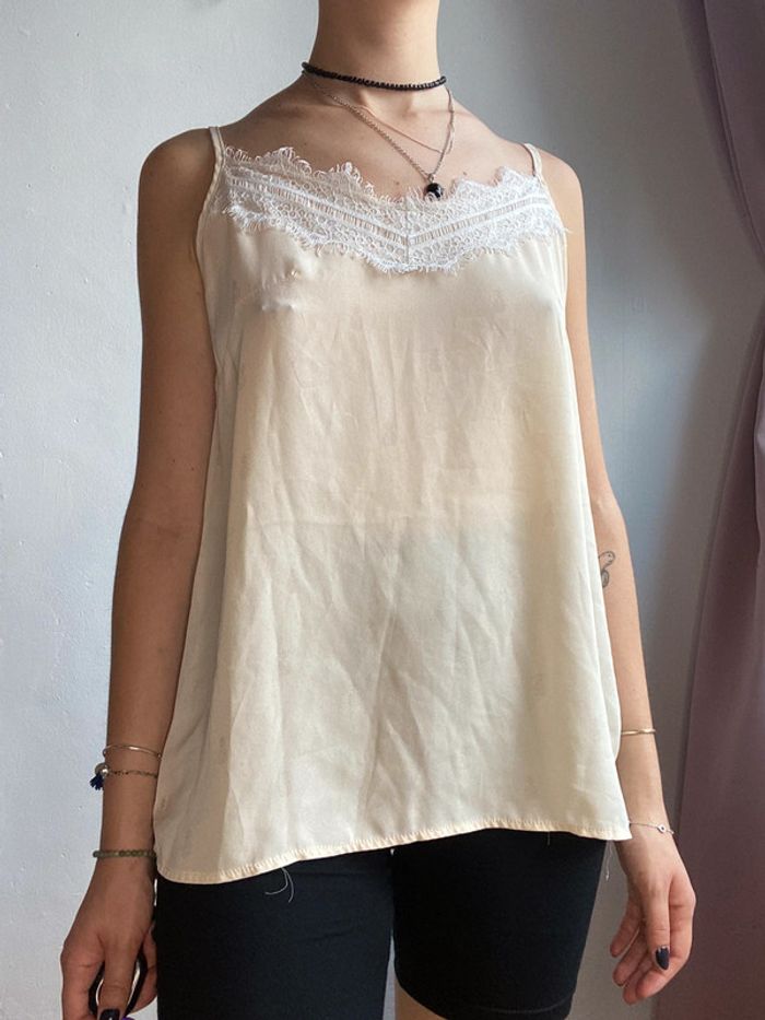 top beige taille S - photo numéro 3