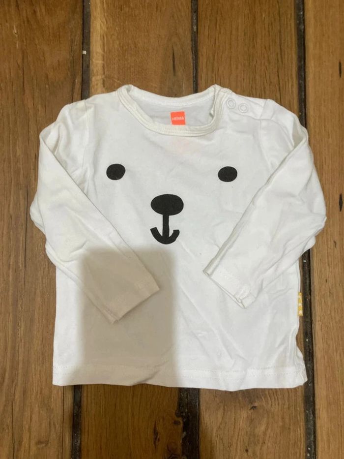 🧸 Haut bébé manches longues HEMA Taille 56 - photo numéro 2