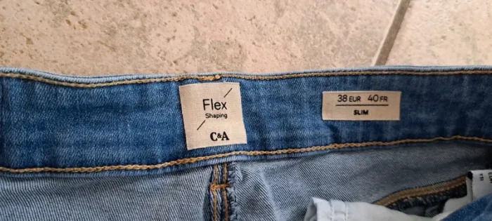 Jeans Flex Slim, C&A, taille 40 - photo numéro 3