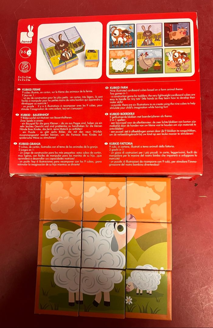 Puzzle cubes Janod
