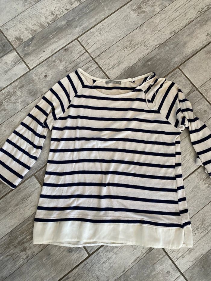 Haut top blouse manches trois quarts - photo numéro 2