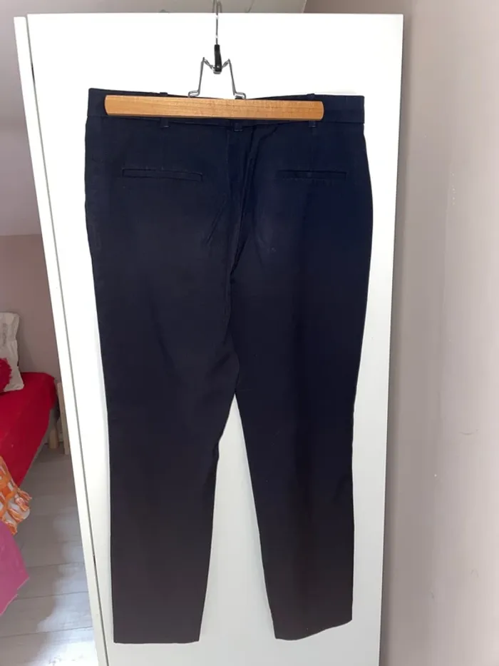 Pantalon marine Mango 38 - photo numéro 2